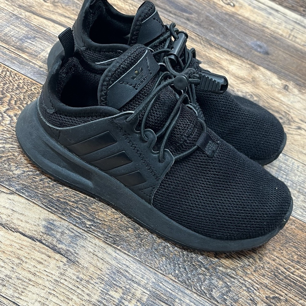Adidas X-PLR Kids Athletic Shoe Unisex Size 13K Black Bunjee Lace Sneakers
